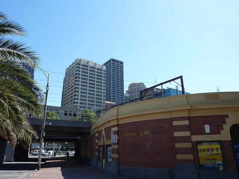 Banana Alley Vaults from Queen Street, November 2010