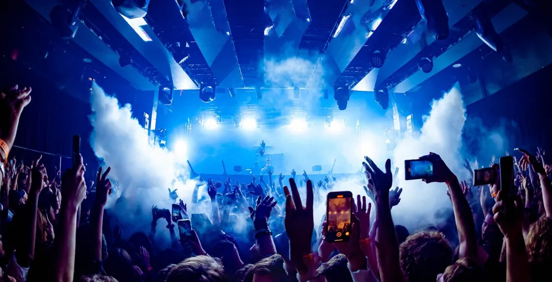 Billboard — concert crowd and stage