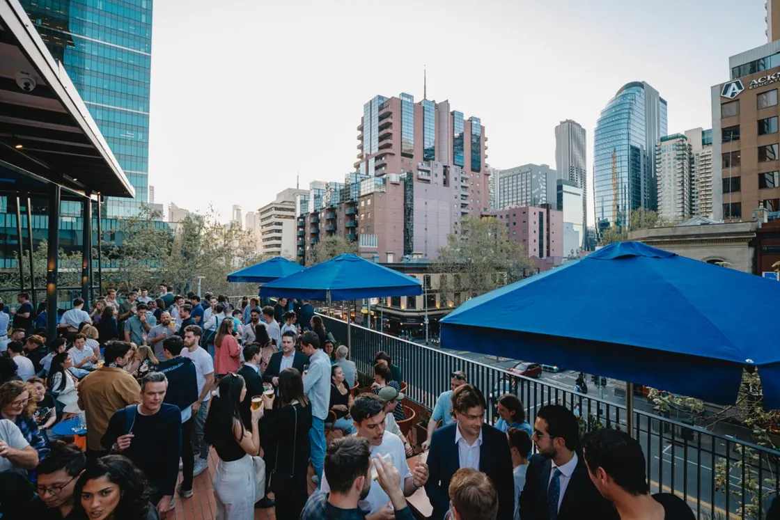 Good Heavens Rooftop Bar — rooftop crowd