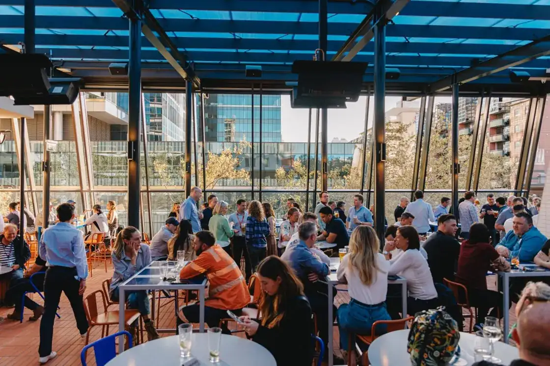 Good Heavens Rooftop Bar — covered rooftop