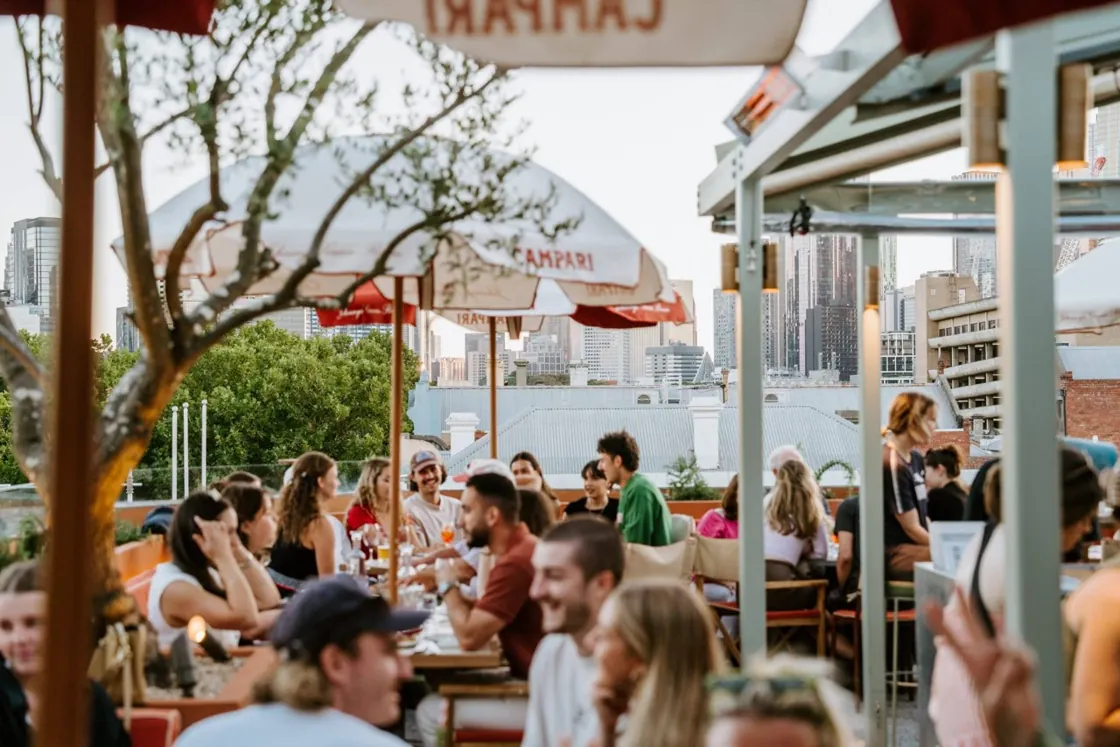 Johnny's Green Room — rooftop gathering