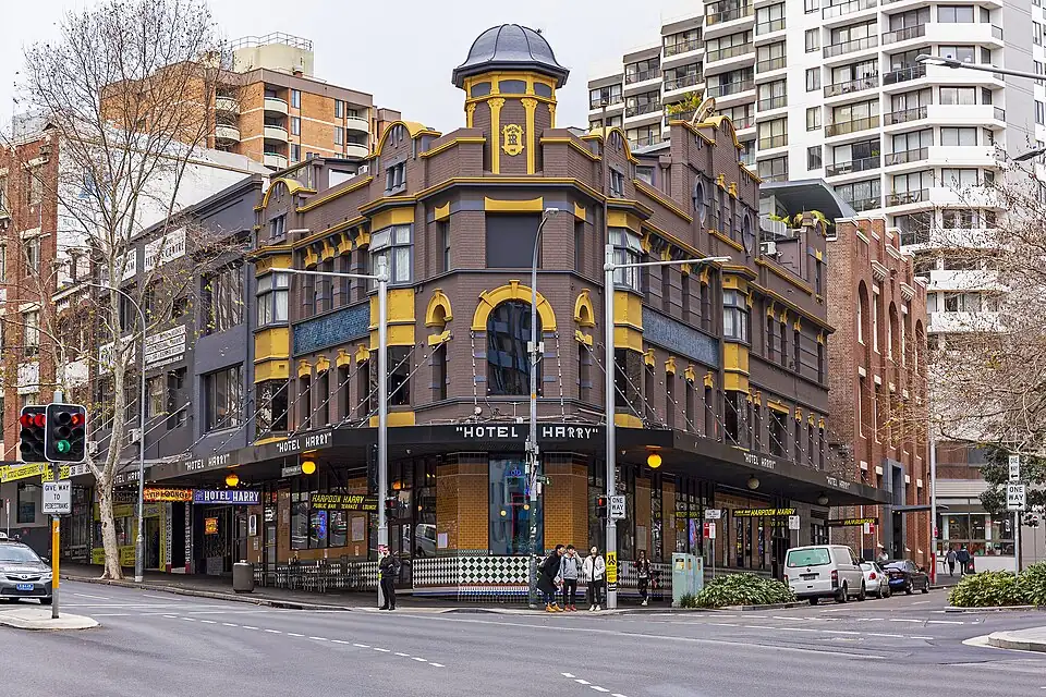 The building on Wentworth Avenue when it traded as Hotel Harry, before the 2026 renovation