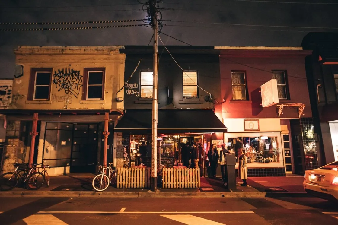 The Rooks Return — street view at night