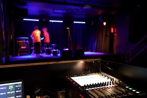 Volta — stage and mixing desk