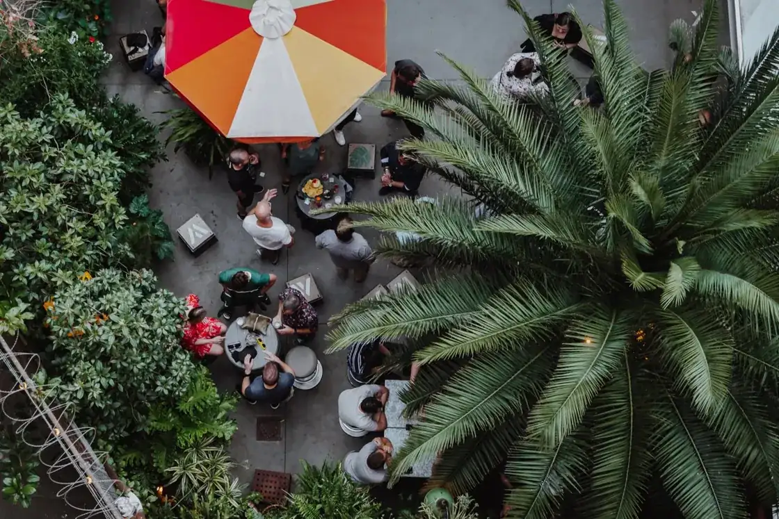 Whitehart — courtyard from above